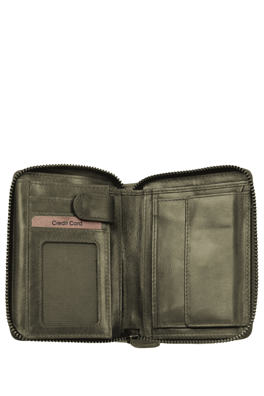 Newport RV-Damenbörse RFID british green