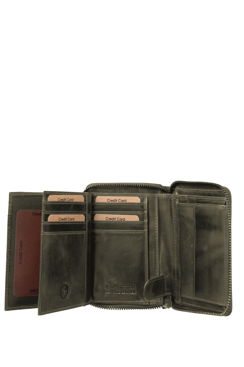 Newport RV-Damenbörse RFID british green