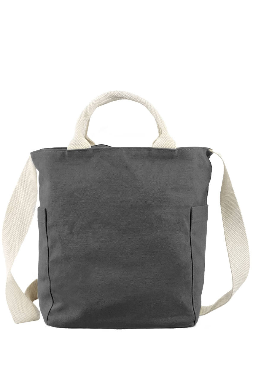 GB- Shoulder Bag Canvas graphite