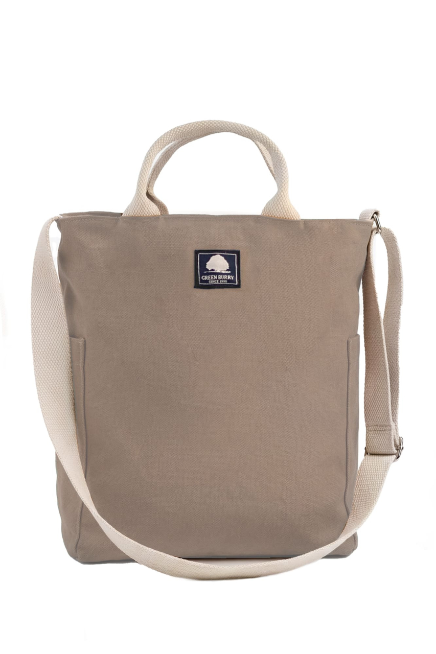 GB- Shoulder Bag Canvas dove grey