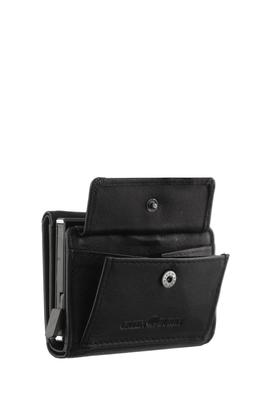 Card slider coin mit RFID, black
