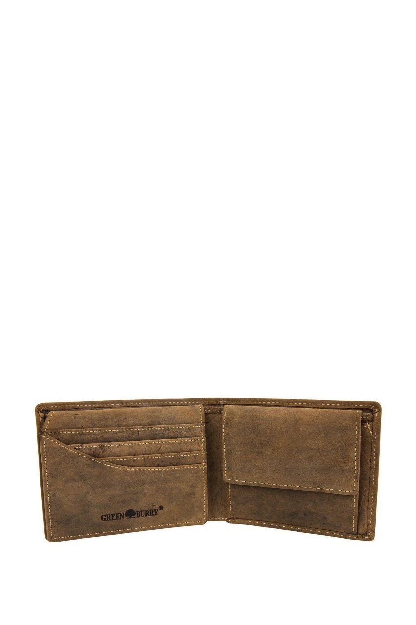Vintage Scheintasche 2tlg. Hirsch braun Leder