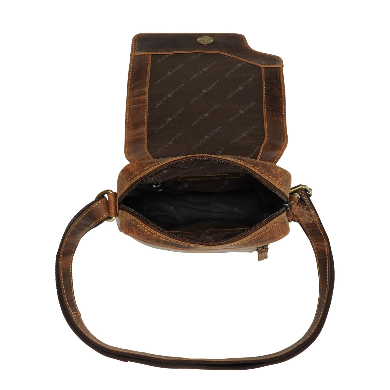 Vintage  Revolver Bag small Rindleder