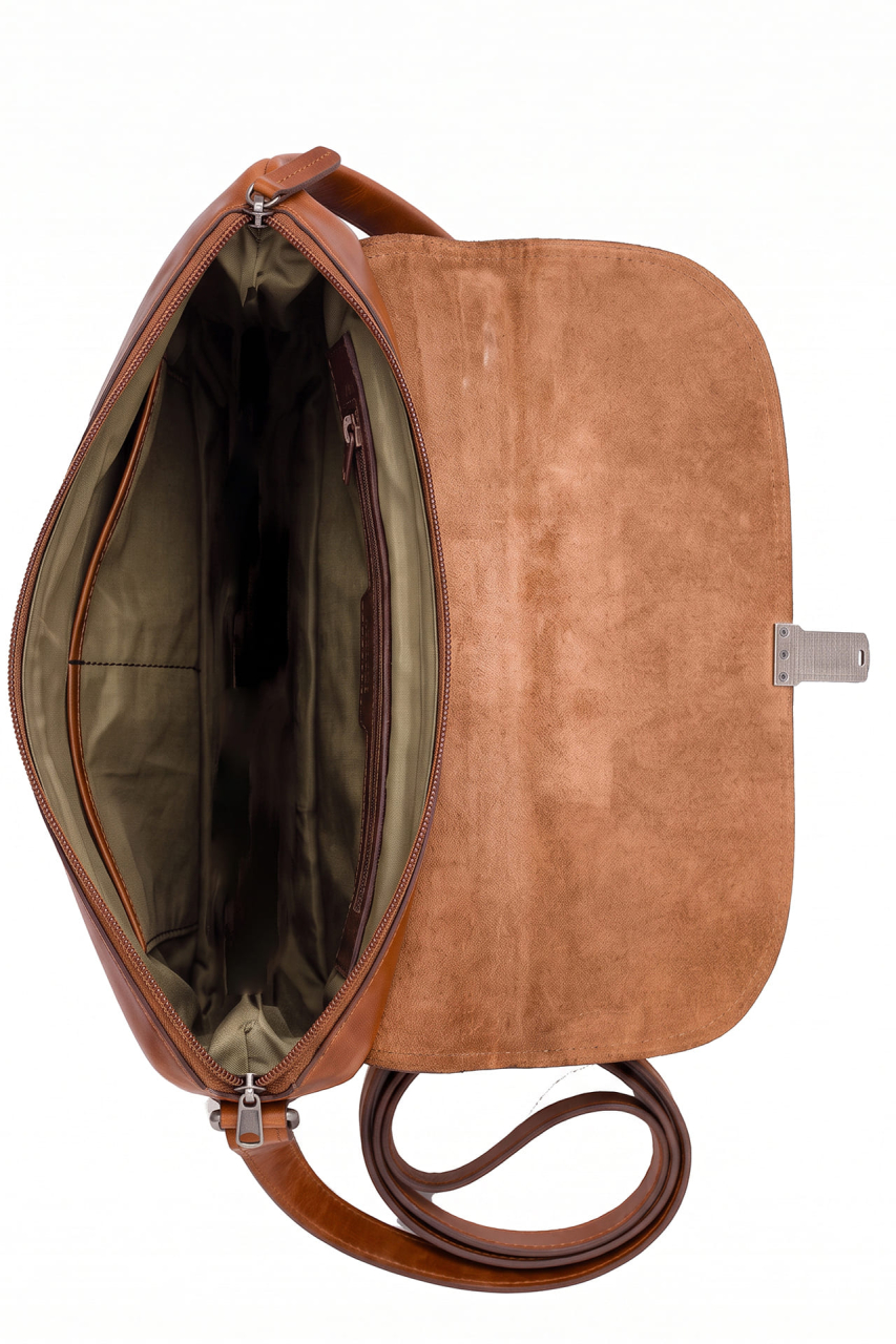 Newport Grifftasche caramel