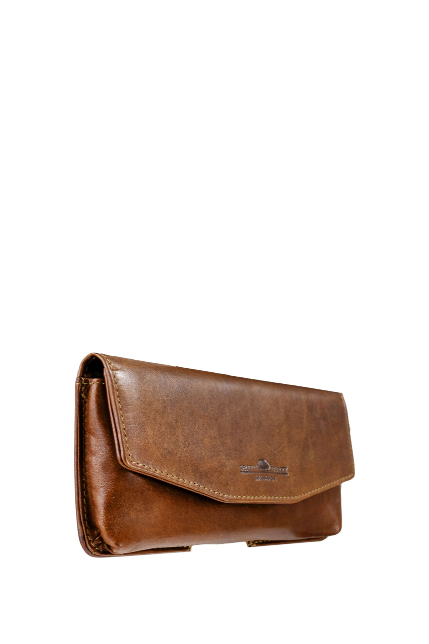 Newport Brillen/Handyetuie caramel