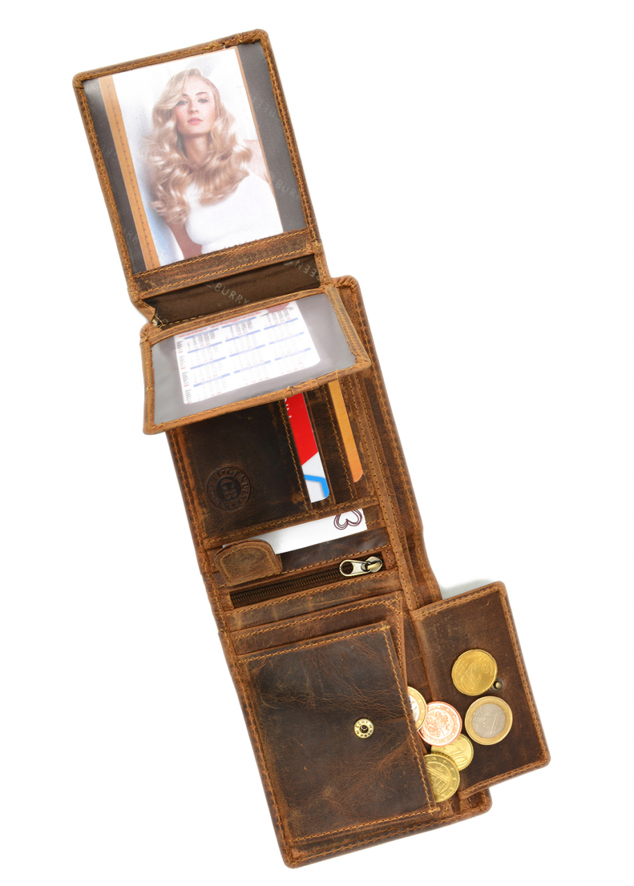 Vintage Scheintasche Save brown Leder