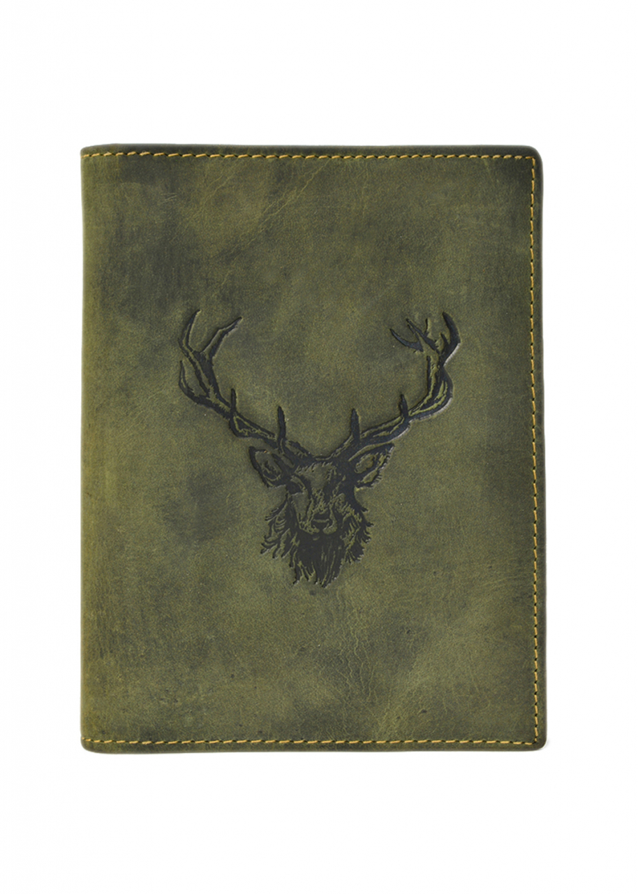 Vintage Ausweismappe 4tlg. Royal Stag oliv Leder
