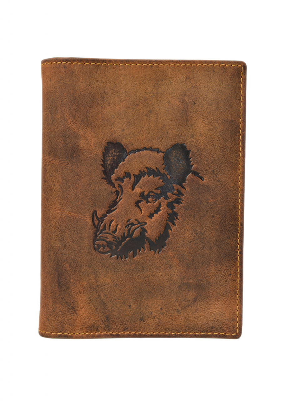 Vintage Ausweismappe 4tlg. Eber brown Leder