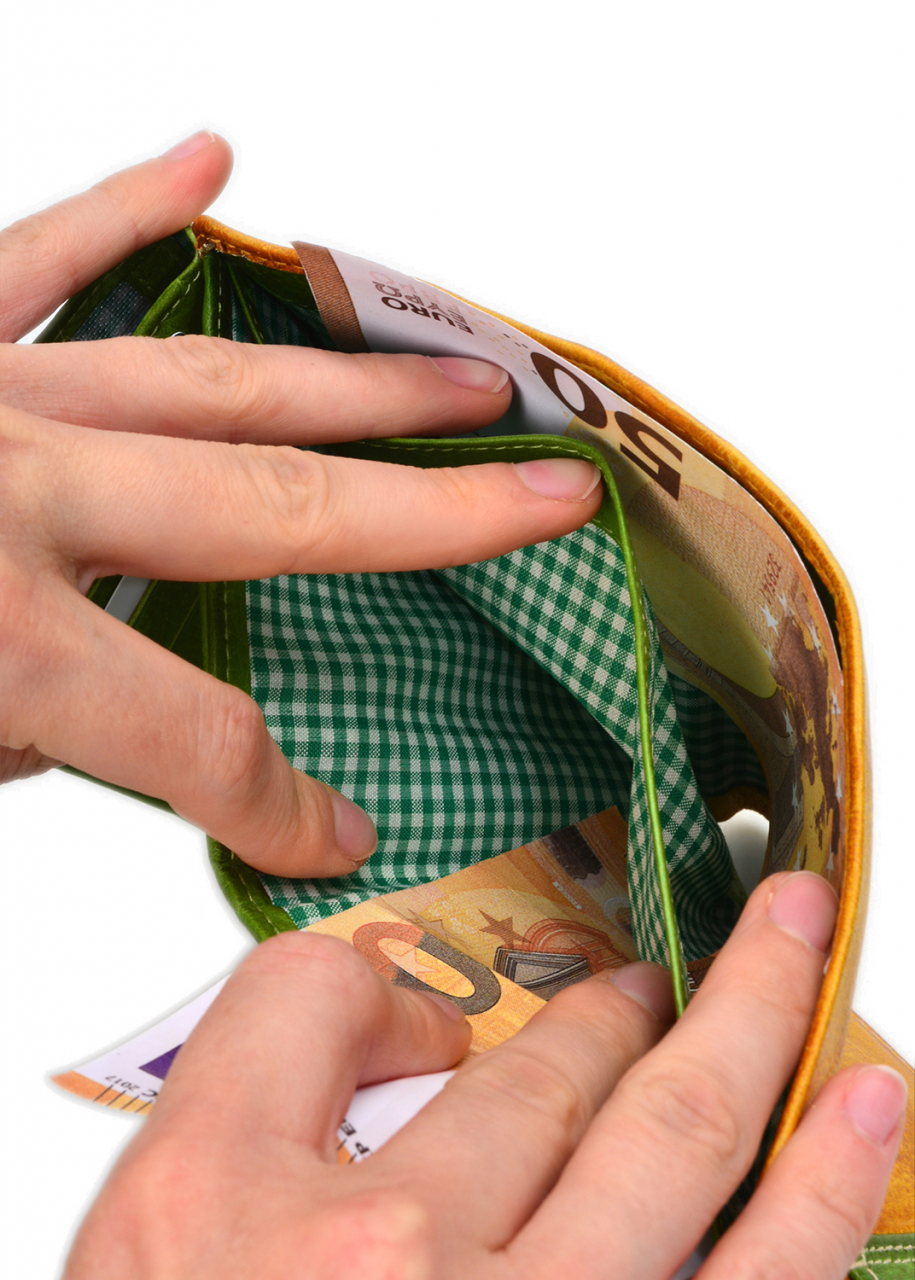 Candy-Shop Riegel Kombibörse Yellow/Forest Leder