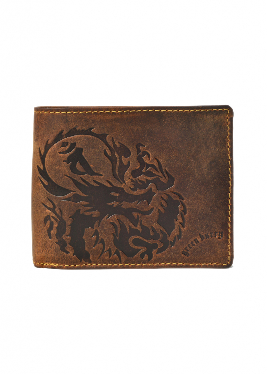 Vintage Dragon Scheintasche brown Leder