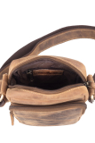 Vintage-Leder Umhängetasche TRAVEL I, braun