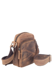 Vintage-Leder Umhängetasche TRAVEL I, braun