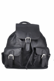 Vintage Rucksack medium Leder schwarz - Nur hier erhältlich!