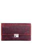 Vintage Kellnerbörse Leder rusty red