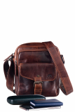 Rugged Shoulderbag M teak brown