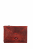 Vintage magic wallet coinpocket RFID rusty red