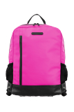 Upcycled Rucksack aus Tarpaulin fuchsia/black