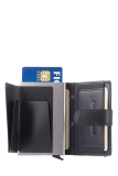 Royal Nappa RFID card slider zip silver