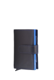 Royal Nappa RFID card slider zip blue