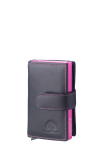 Royal Nappa RFID card slider zip fuchsia