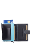 Royal Nappa RFID card slider zip turquoise
