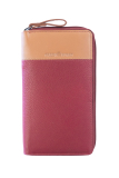 DUETT  RV-Damen Langbörse red/tan RFID