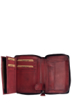 Destressed RV-Damenbörse RFID deep red