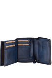 Destressed RV-Damenbörse RFID navy blue