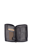 Destressed RV-Damenbörse RFID silver grey
