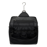 Nappa-Leder Hänge-Kulturtasche, schwarz