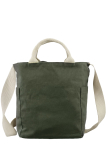 GB- Shoulder Bag Canvas gunmetal (olive)