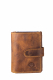 Vintage original RFID card slider coin tan