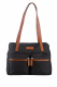 Nylon/Naturleder Shopper Emily schwarz