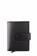 Carbon/ Nappa RFID card slider XL coin black