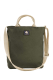 GB- Shoulder Bag Canvas gunmetal (olive)
