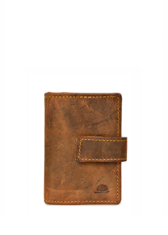 Vintage Card-Clip Case RFID brown