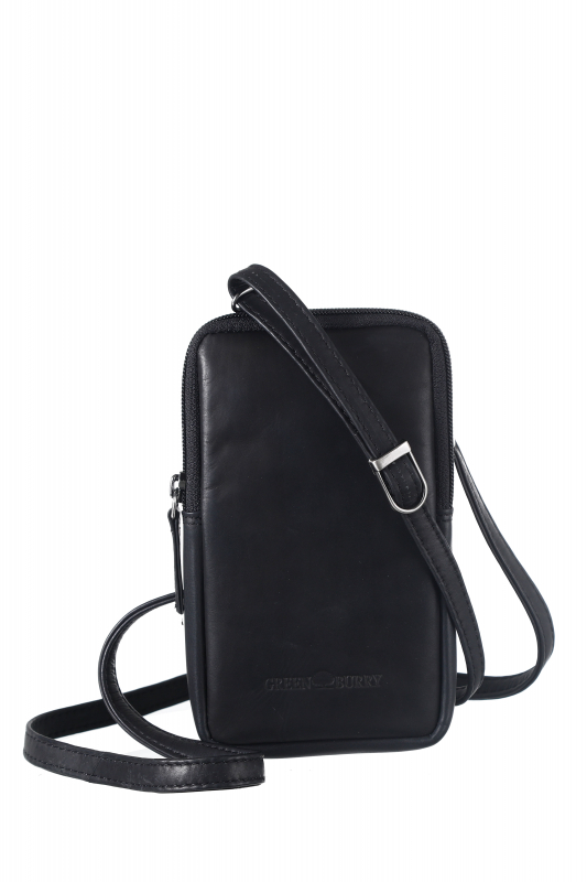 Vintage Mobil-Sling Leder black. Exclusiv nur hier erhältlich!