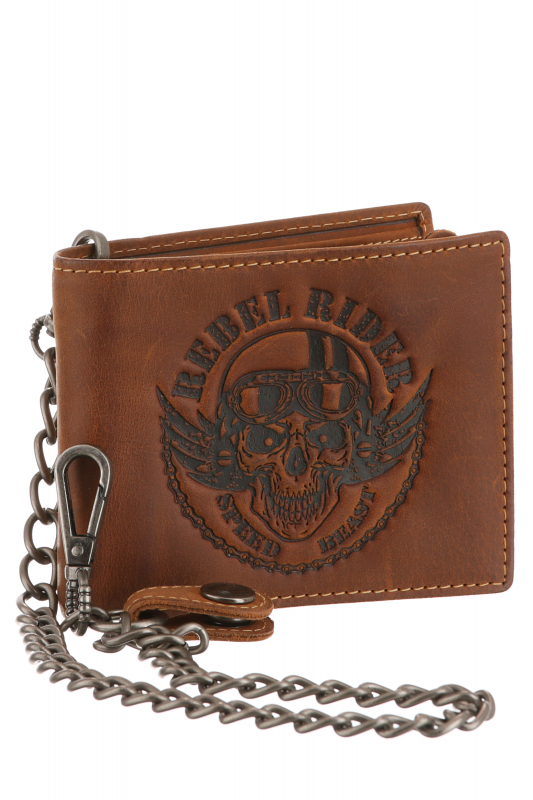 Rebel Rider Biker Scheintasche Kette Leder