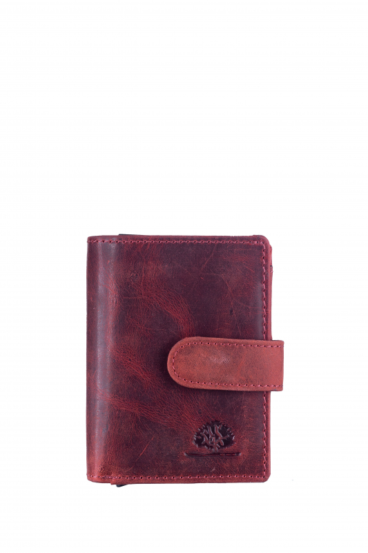 Vintage original RFID card slider coin rusty red