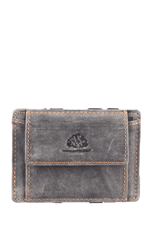 Vintage magic wallet coinpocket RFID steel blue