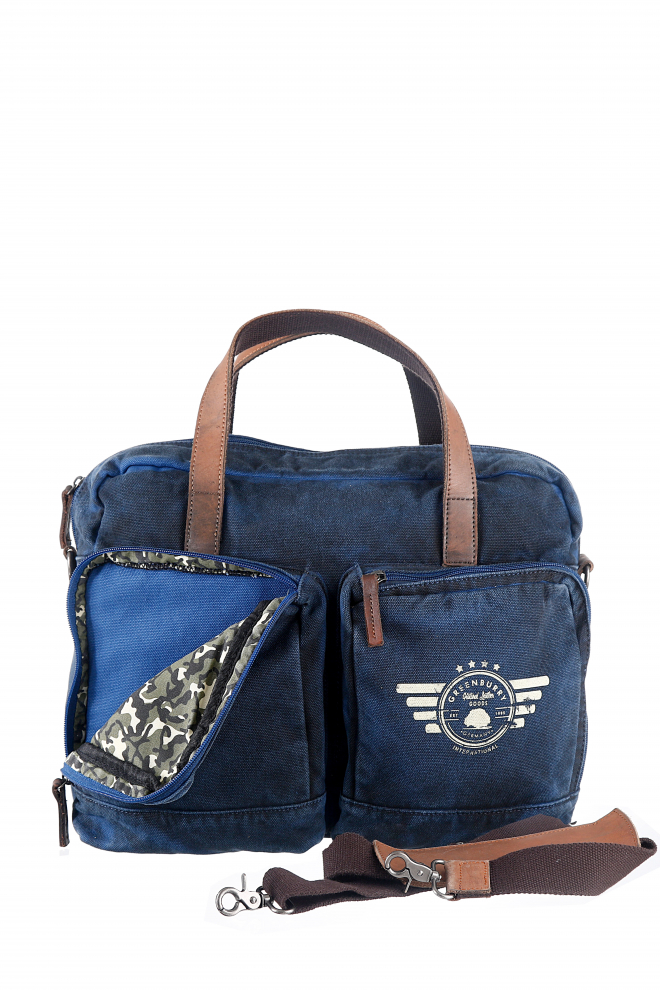 Vintage Aviator business bag blue edition