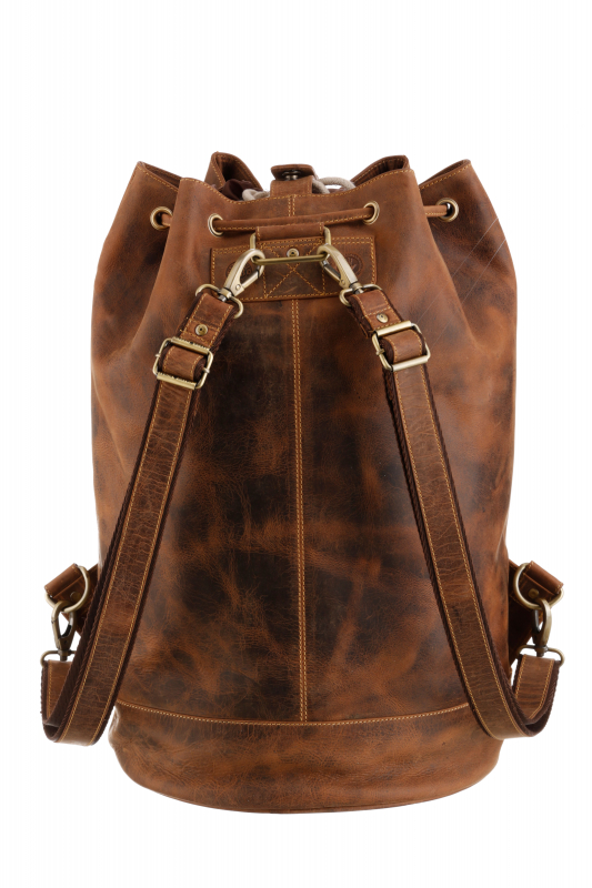 Vintage Seasack Rucksack Leder