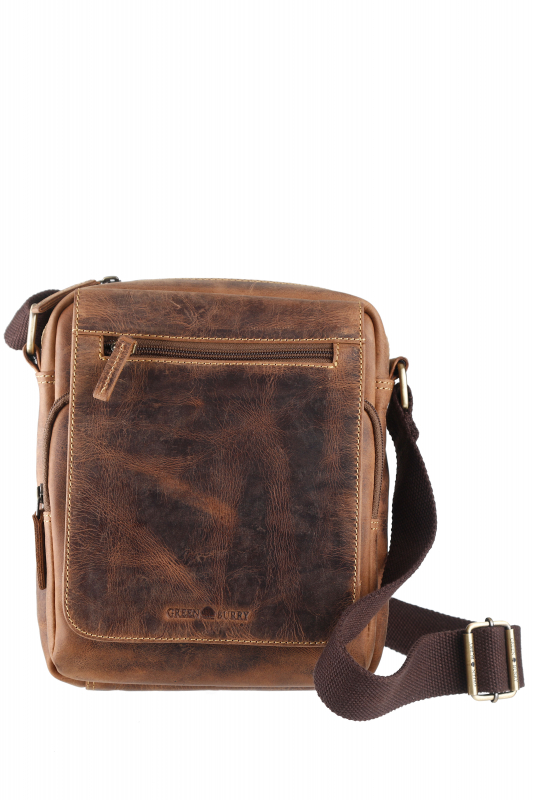 Vintage Travel-6 Umhänger Leder