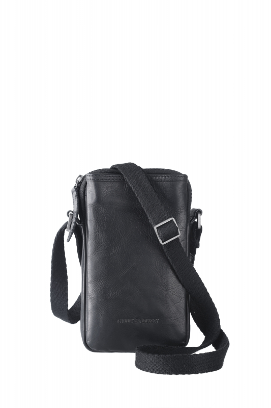 Pure Black Mobil-Shoulderbag, schwarz