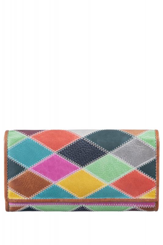 Candy-Shop Cuvert Damenbörse zickzack multi