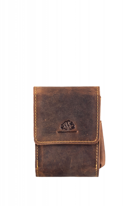 Vintage Zigaretten-Etui, groß, Leder