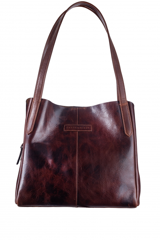 Rugged Hobo Shopper teak brown