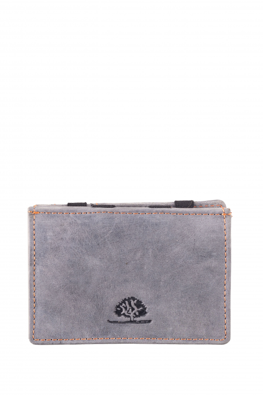 Vintage magic wallet coinpocket RFID steel blue