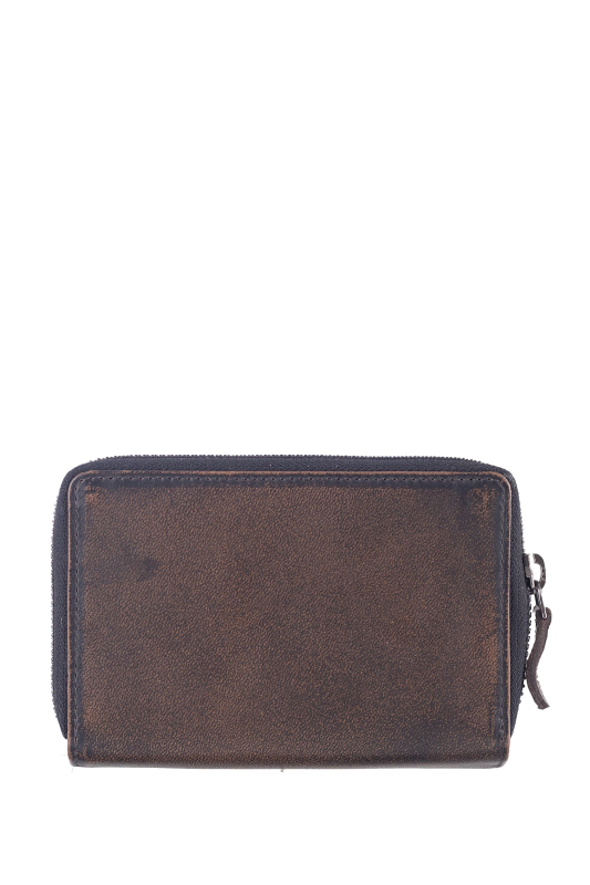 Destressed RV-Damenbörse RFID teak brown