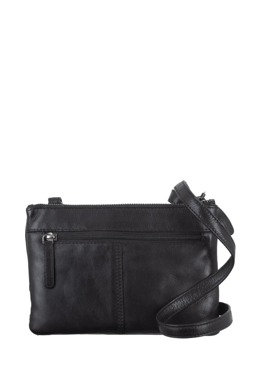 Colombiana RV Shoulderbag 3 zip small black